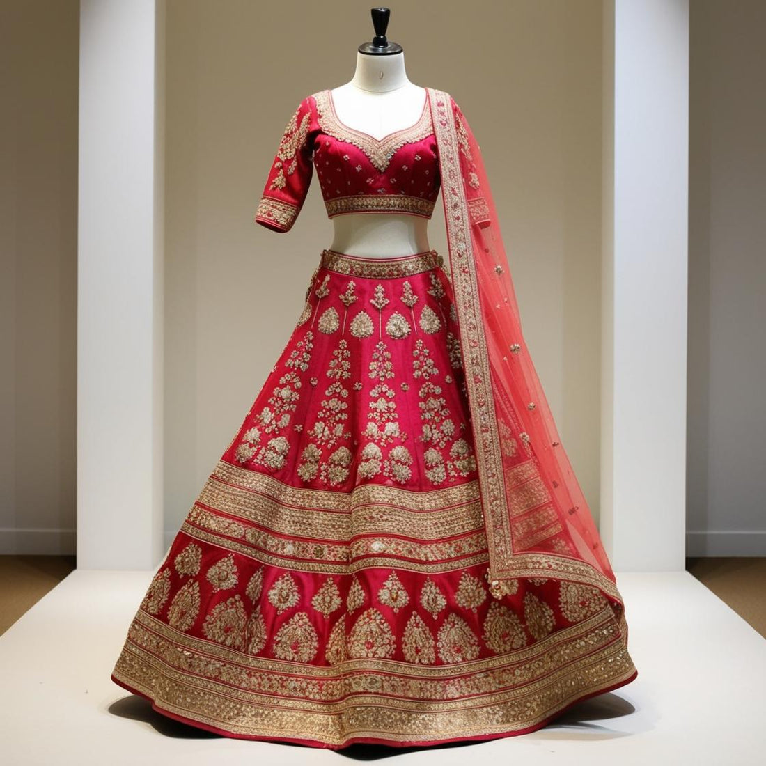 Lehenga on dummy