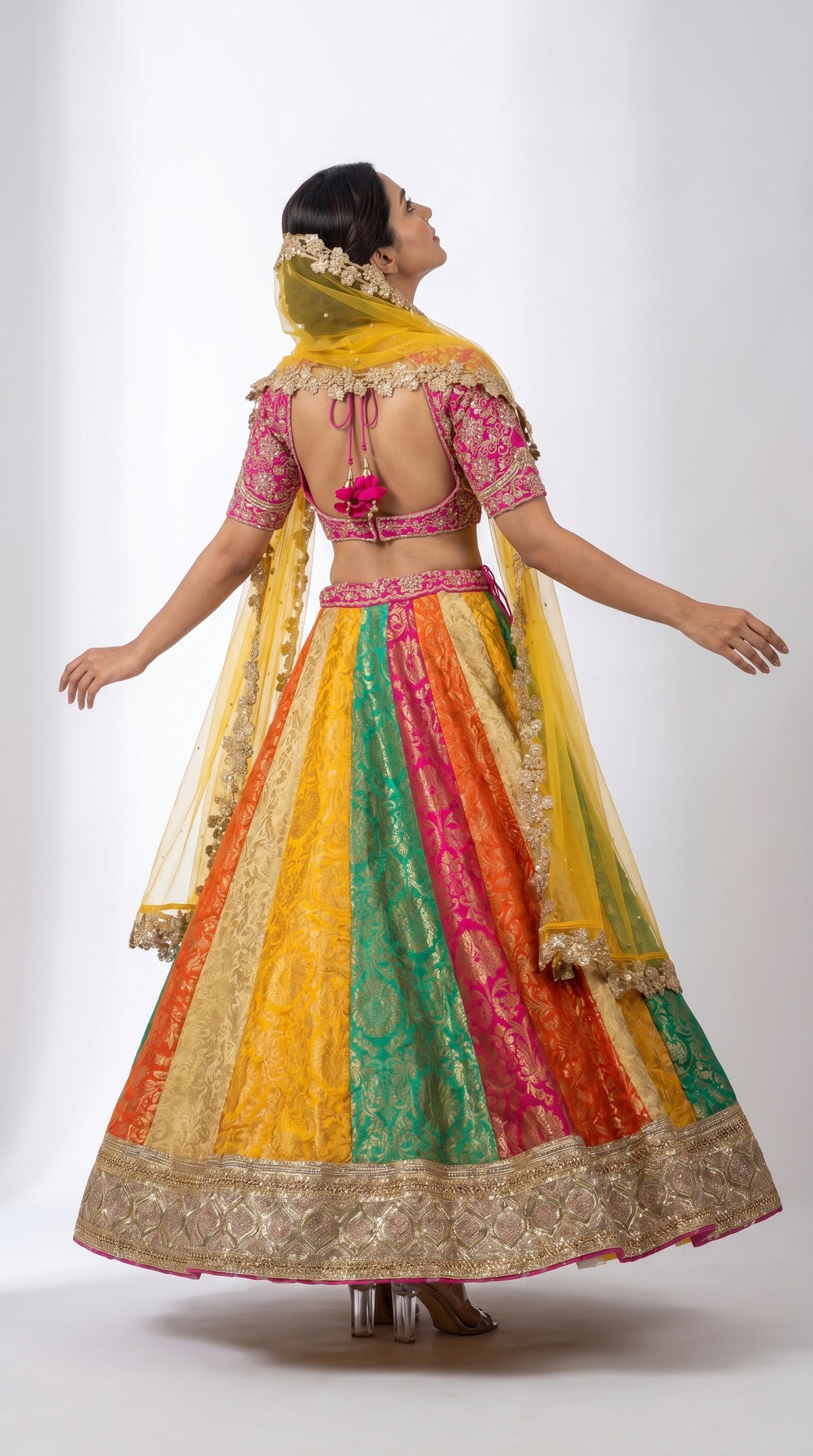 Banarsi Multi Color Lehenga | Rosio House