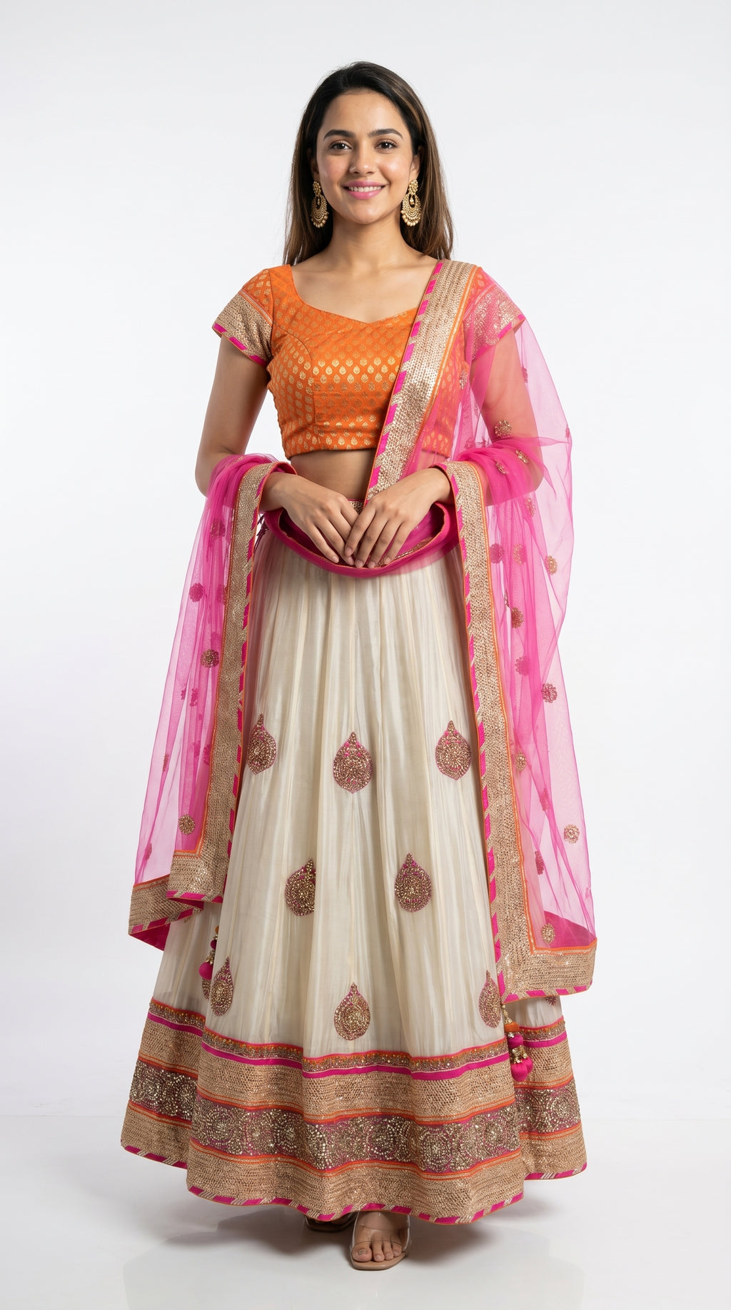 Handwork Lehenga Dual Tone | Rosio House