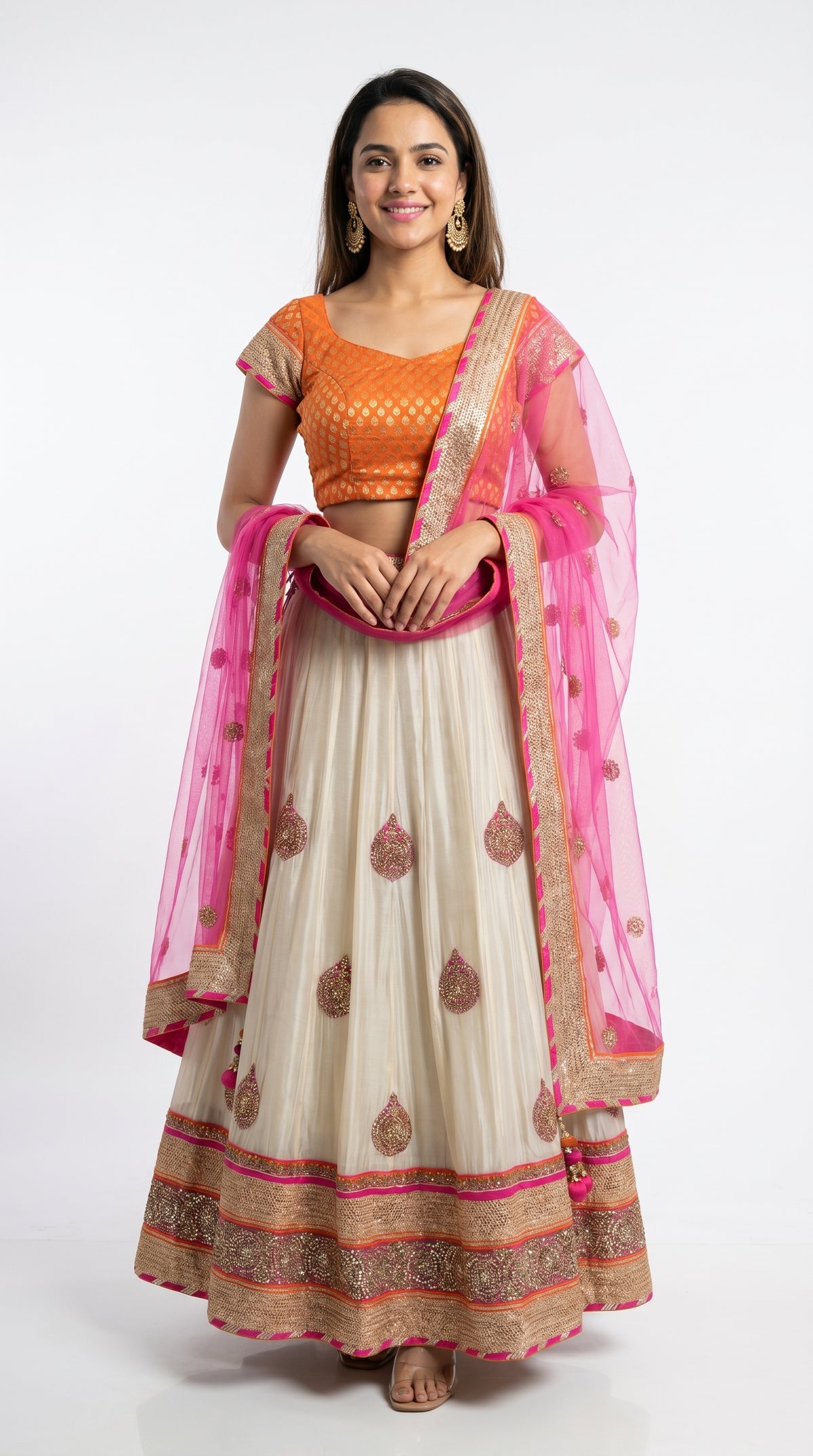 Handwork Lehenga Dual Tone | Rosio House