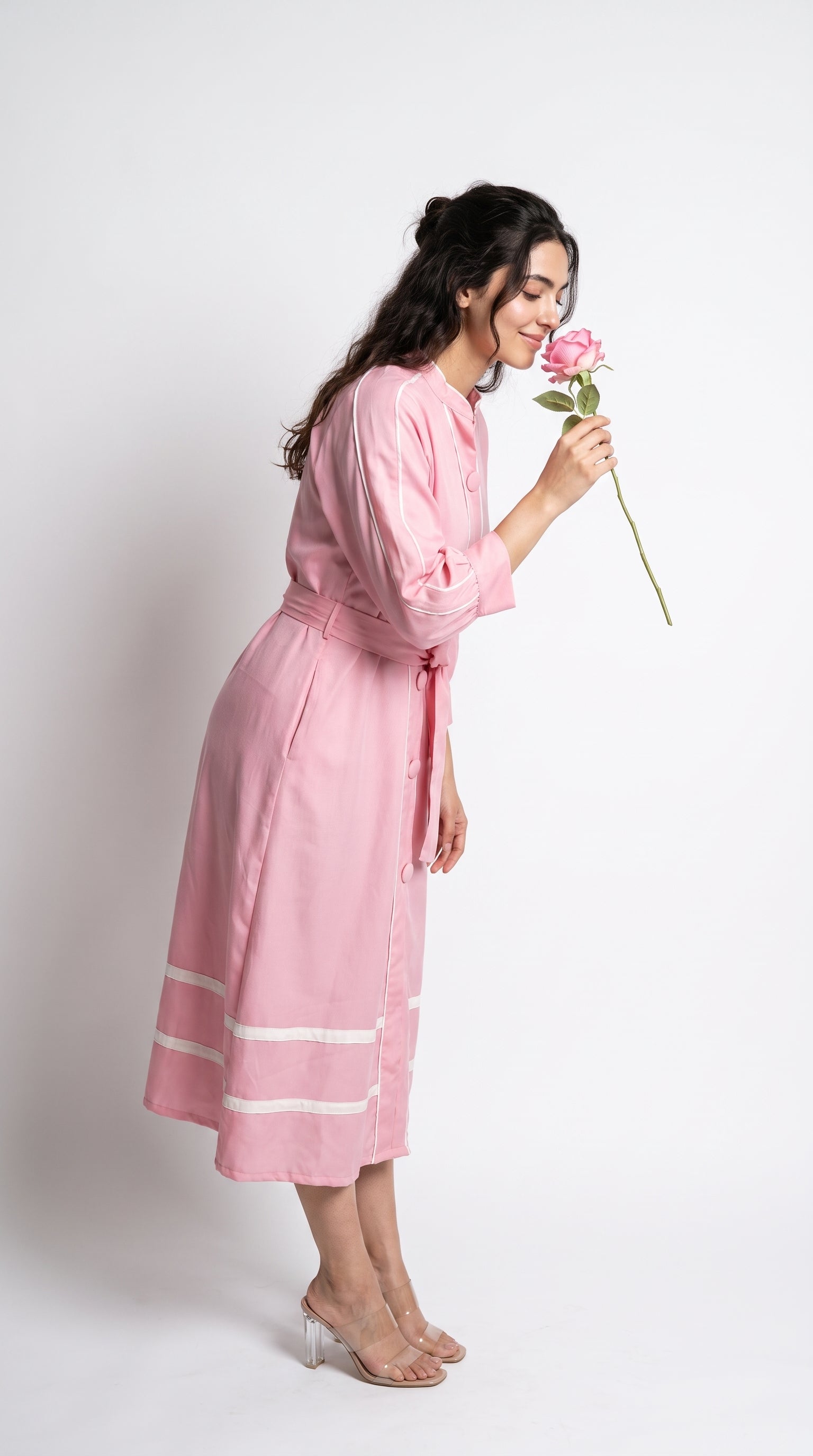 Pink midi dress | Rosio House