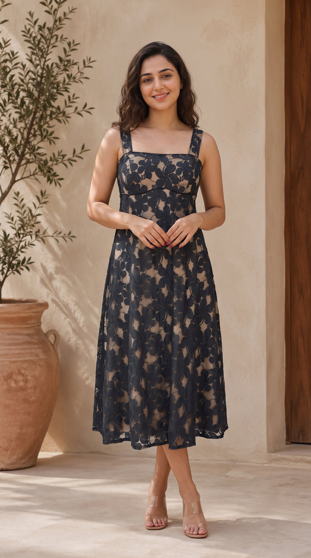 Flower Net Dress | Rosio House