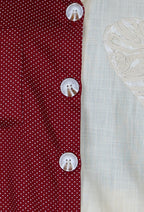 Two-Tone Cotton Cord Set with Schiffli Lace | Rosio House