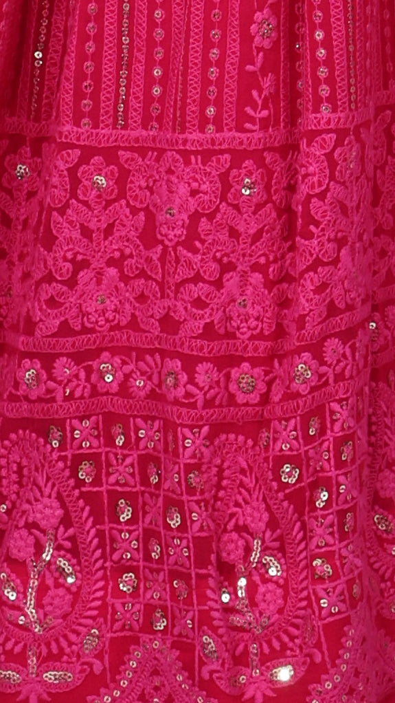 Rani Edit: Hand-Embroidered Lucknowi & Sequin Bridal Lehenga