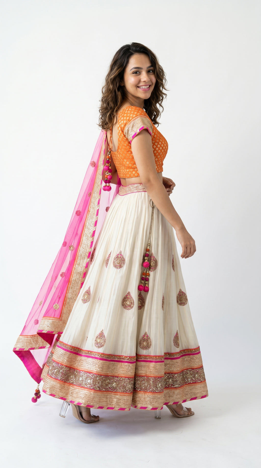 Handwork Lehenga Dual Tone | Rosio House