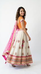 Handwork Lehenga Dual Tone | Rosio House