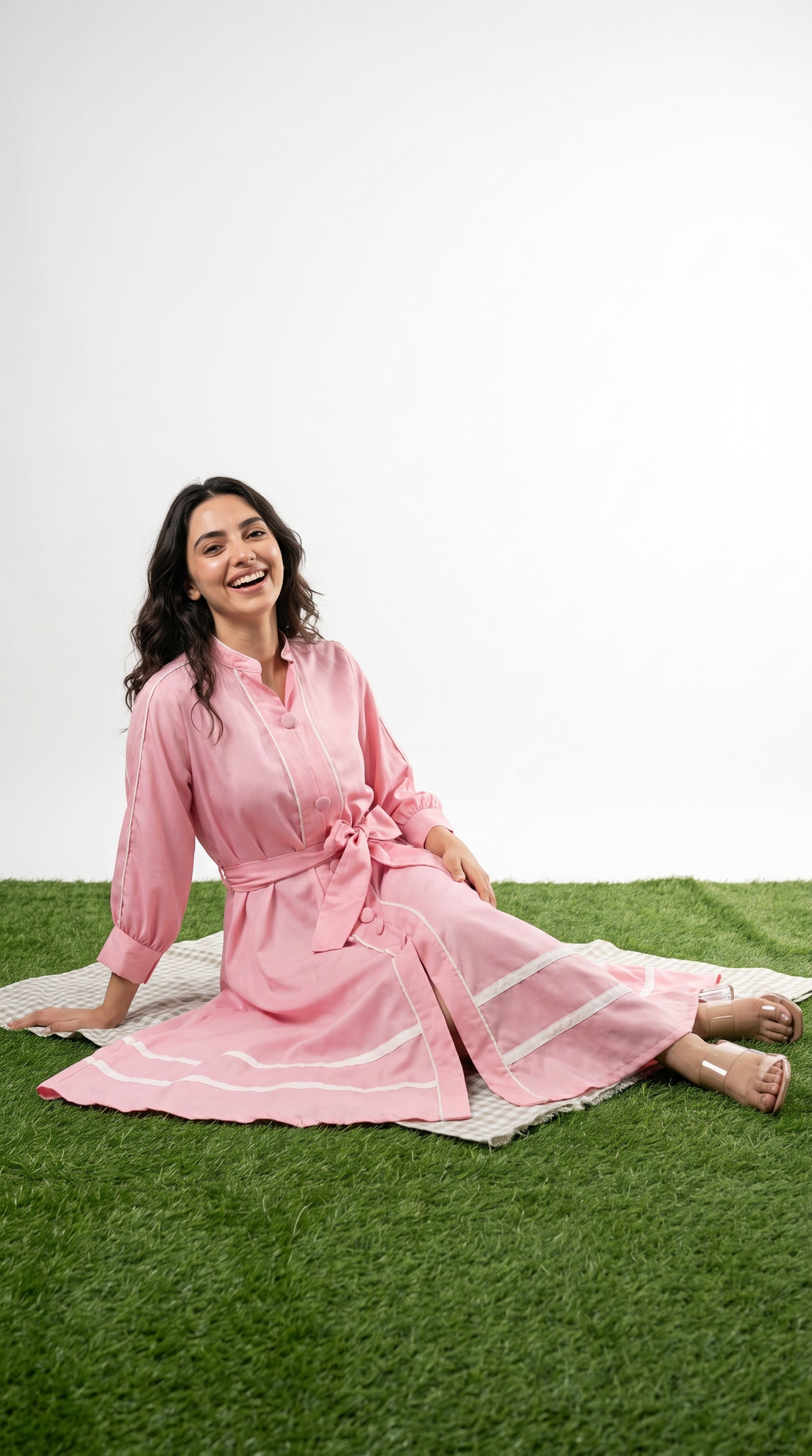Pink midi dress | Rosio House