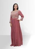 Elegant Embroidered Long Gown - Perfect for Special Occasions