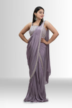drape saree with handwork for women