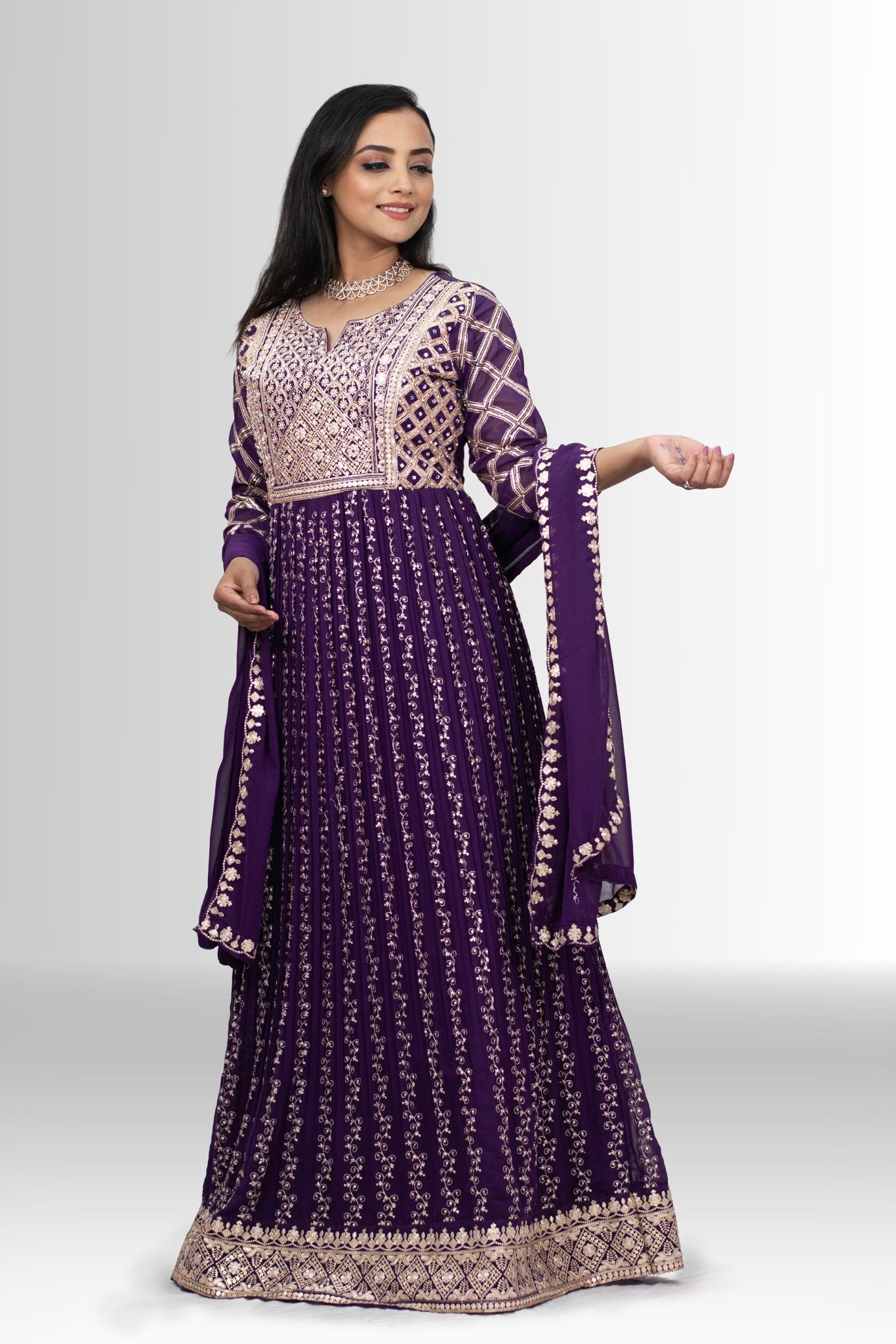 Handwork full handwork gown for women