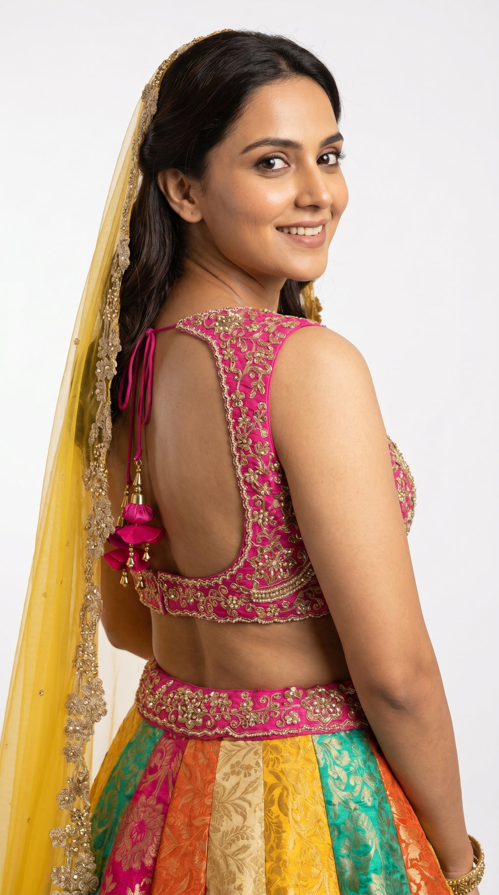 Banarsi Multi Color Lehenga | Rosio House
