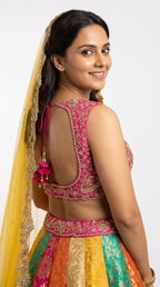 Banarsi Multi Color Lehenga | Rosio House