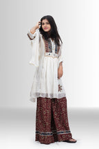 Ivory Whisper embroidered tunic with elegant detailing – Rosio House
