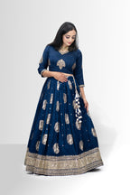 Stunning Blue Banarasi Lehenga with Grand Dupatta - Festive & Wedding Ready